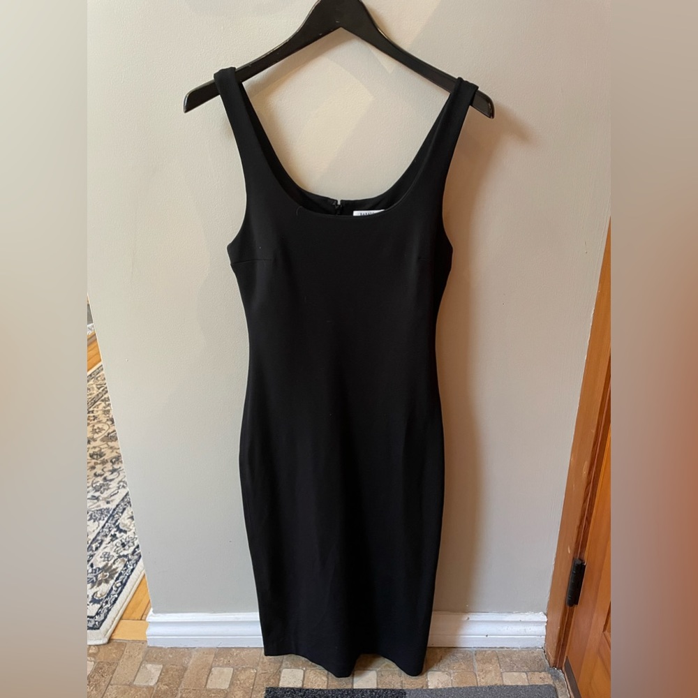 ARITZIA Babaton black form fitting dress, size 4. Has a built in Shelf bra